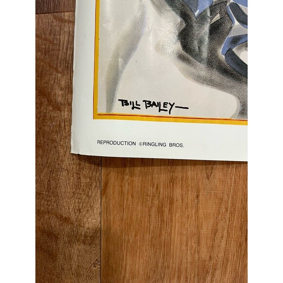 Vintage 90s Ringling Bros. And Barnum & Bailey Circus Advertising Poster 36”x25” - Picture 6 of 9